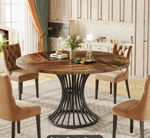 Tribesigns Round Dining Table for 4-6 People, 75 C